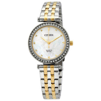 Quartz Crystal Mother of Pearl Dial Watch ER021454D