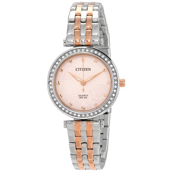 Quartz Crystal Pink Dial Watch ER021853X