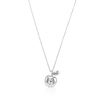 Quartz Silver Dial The Bauble Apple Pendant Necklace Watch MJ0120179307