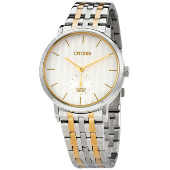 Quartz Silver Dial Twotone Watch BE917455A