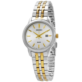 Quartz White Dial Twotone Watch SUR661P1