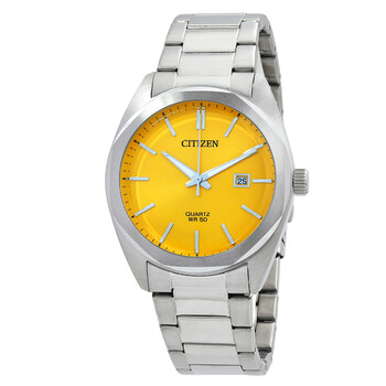Quartz Yellow Dial Watch BI511054Z