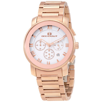 Riviera Chronograph Quartz White Dial Watch OC0334