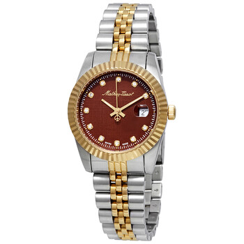 Rolly III Crystal Brown Dial Watch D810BM