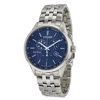 Sapphire Collection EcoDrive Chronograph Blue Dial Watch AT214152L