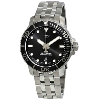 Seastar 1000 Automatic Black Dial Watch T1204071105100