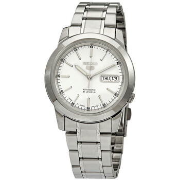 Series 5 Automatic White Dial Watch SNKE49J1