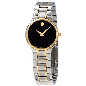 Serio Quartz Black Dial Twotone Watch
