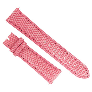 Shiny Bubble Gum Lizard Leather Strap