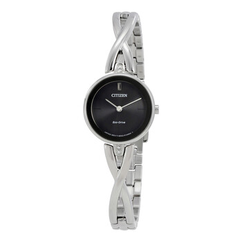 Silhouette Black Dial Watch EX142050E