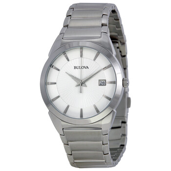 Silver DIal Stainless Steel Watch 96B015