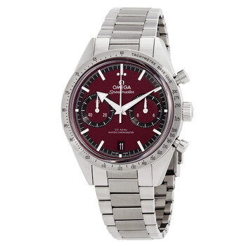 Speedmaster Chronograph Hand Wind Burgundy Dial Watch 332.10.41.51.11.001