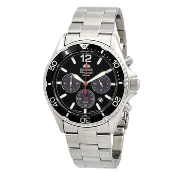 Sports Solar Powered Chronograph Black Dial Watch RATX0202B10B