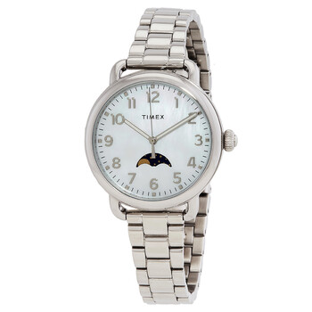 Standard Moonphase Quartz Mother of Pearl Dial Watch TW2U98300