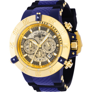 Subaqua Chronograph Quartz Gold and Ivory Dial Watch
