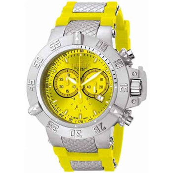 Subaqua Noma III Swiss Chronograph Yellow Dial Stainless Steel Watch