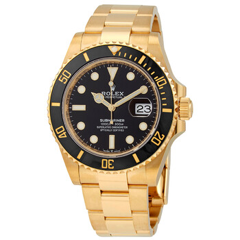 Submariner Black Dial 18K Yellow Gold Oyster Bracelet Automatic Watch 126618LNBKSO