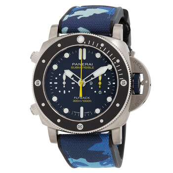 Submersible Chronograph Automatic Blue Dial Watch PAM01291