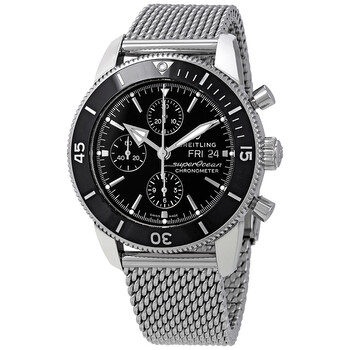 Superocean Heritage II Chronograph Automatic Black Dial Watch A13313121B1A1