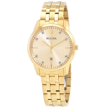 Sutton Quartz Diamond Champagne Dial Watch 97D123