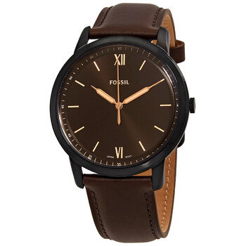 The Minimalist 3H Quartz Brown Dial Watch FS5551