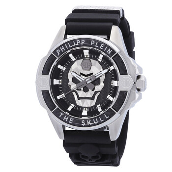The Skull Quartz Black Dial Watch PWAAA1622