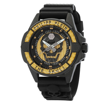 The Skull Quartz Yellow Dial Watch PWAAA1922