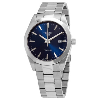 Titanium Quartz Blue Dial Watch T127.410.44.041.00