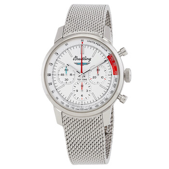 Top Time B01 Thunderbird 41mm Chronograph Automatic White Dial Watch AB01766A1A1A1