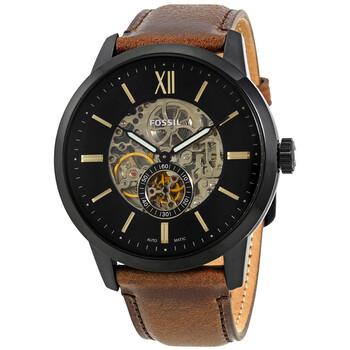 Townsman Automatic Black Skeleton Dial Watch ME3155