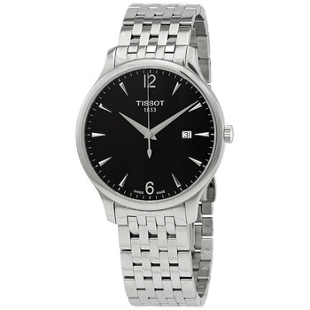 Tradition Quartz Black Dial Watch T063.610.11.057.00