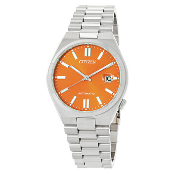 Tsuyosa Automatic Orange Dial Watch NJ015188Z