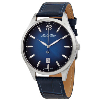 Urban Blue Dial Blue Leather Watch H411ABU