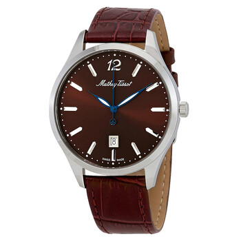 Urban Brown Dial Brown Leather Watch H411AM