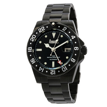 Wall Street GMT Automatic Black Dial Watch AR1806BBS