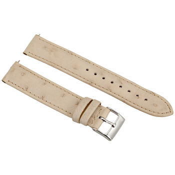 Winter White Ostrich Leather Strap
