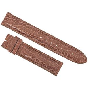 18 MM Matte Brown Alligator Leather Strap