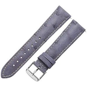 21 mm Leather Watch Band 21OS23CGRAY