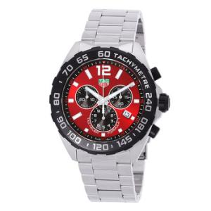 43mm Formula 1 Red Chronograph Quartz Red Dial Watch CAZ101AN.BA0842
