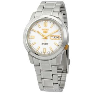 5 Automatic White Dial Watch SNKK07K1