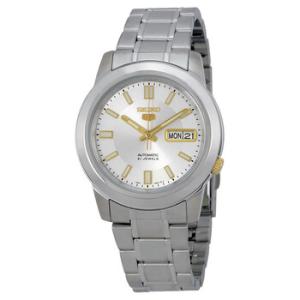 5 Silver Stainless Steel Automatic Watch SNKK09