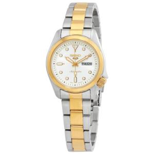 5 Sports White Dial Twotone Watch SRE004K1