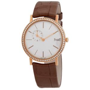 Altiplano White Dial 18K Rose Gold Diamond Watch GOA39107