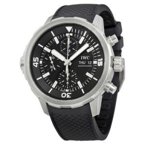 Aquatimer Chronograph Black Dial Black Rubber Watch IW376803