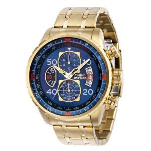 Aviator Blue Dial Watch