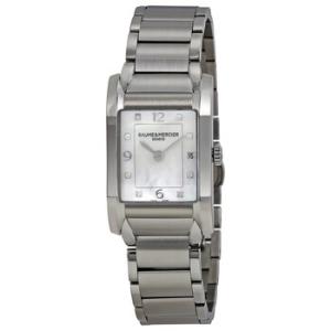 Baume and Mercier Hampton Mother of Pearl Diamond Dial Watch