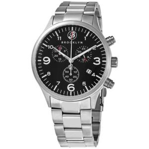 Bedford Brownstone Quartz Black Dial Watch 308BLK3