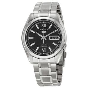 Black Dial Stainless Steel Watch SNKL55