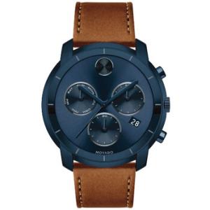 Bold Chronograph Ink Blue Dial Watch