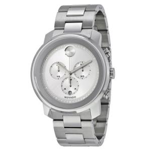 Bold Silver Dial Stainless Steel Watch